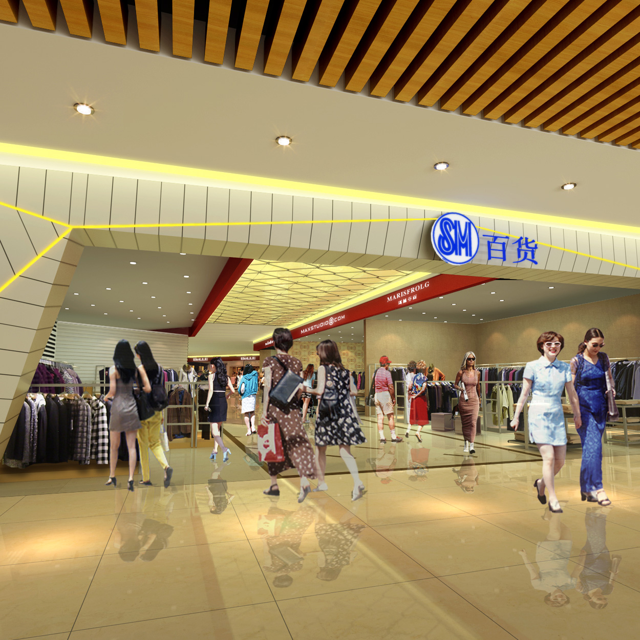 淄博盛名吉成百貨有限公司監控、背景音樂、綜合布線項目